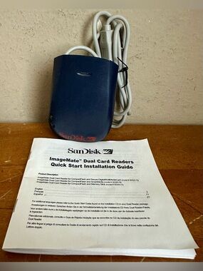 SanDisk ImageMate Model SDDR-75 Dual Card Reader for Home/Office Compactflash